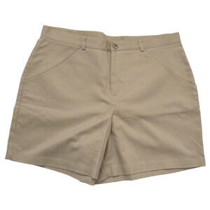 Girl Scouts Shorts Official Uniform Khaki Beige Women CAD Shorts  19/20